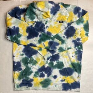 VANS Off The Wall Hoodie Mens Large Multicolor Tie Dye Pullover Drawstring Skate